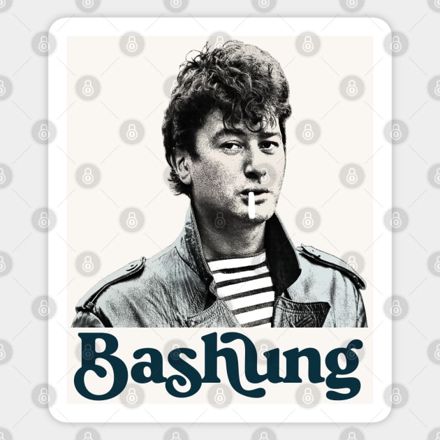 Alain Bashung // Francophile Design Sticker by DankFutura